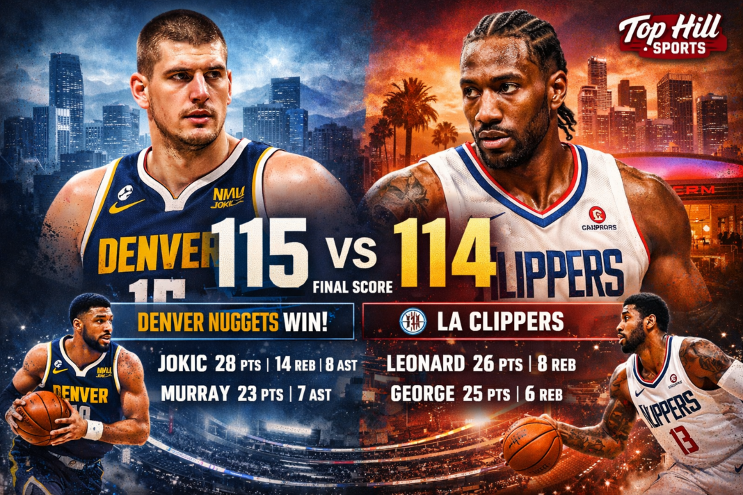 Denver Nuggets vs LA Clippers Match Player Stats (Feb 19, 2026)