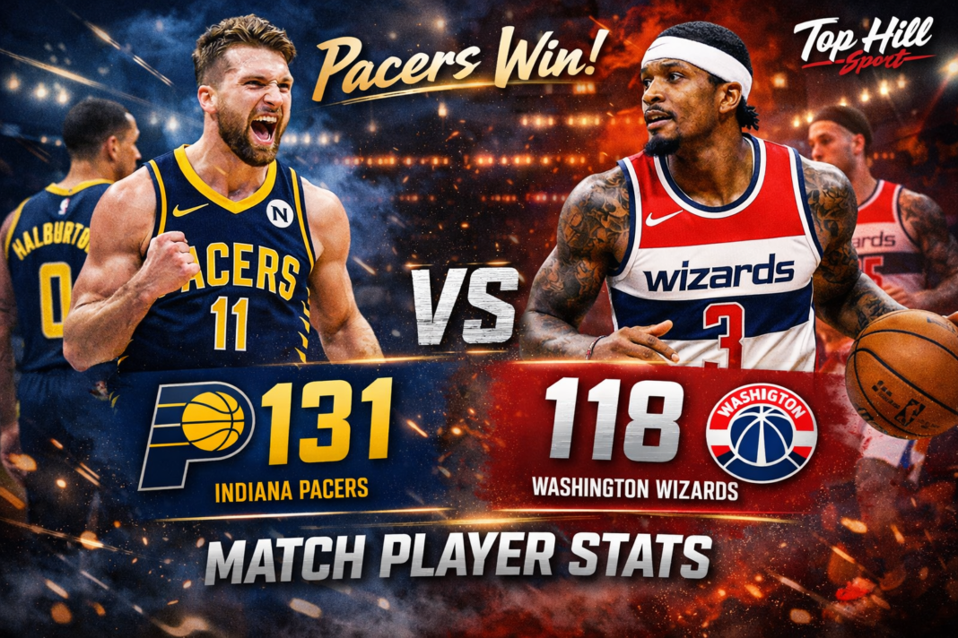 Indiana Pacers vs Washington Wizards Match Player Stats (Feb 20, 2026)