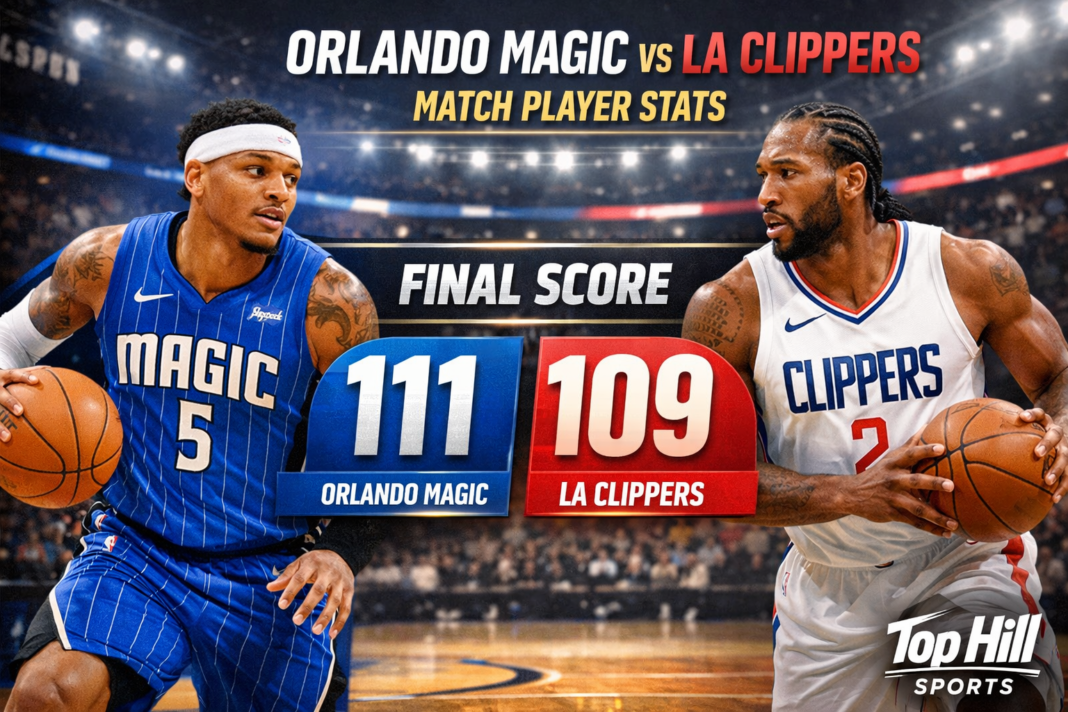 Orlando Magic vs LA Clippers Match Player Stats (Feb 22, 2026)