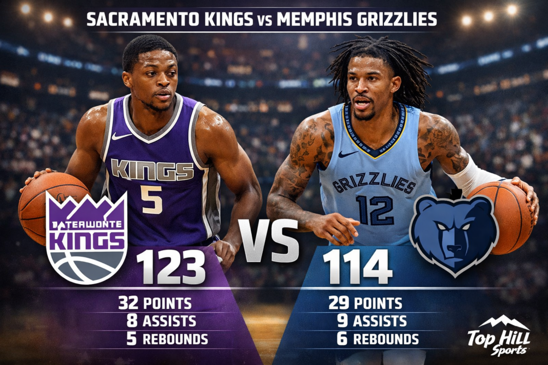 Sacramento Kings vs Memphis Grizzlies Match Player Stats (Feb 23, 2026)