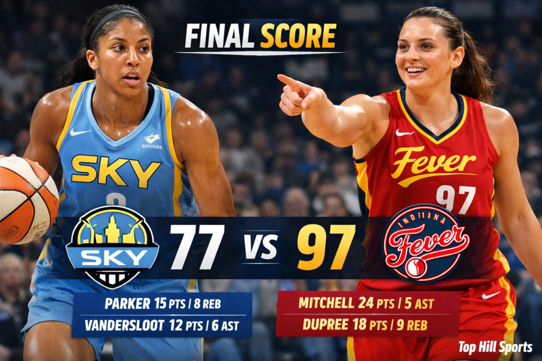 Chicago Sky vs Indiana Fever Match Player Stats (Sep 5, 2025)